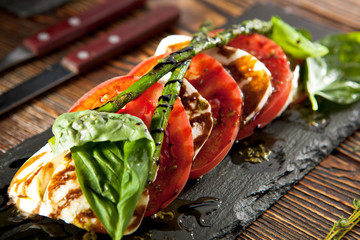 Tomato and Mozzarella Caprese