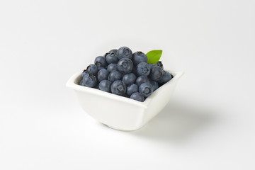 Bowl of fresh blueberries