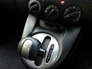 Closeup photo of car interiors.