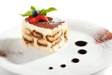 Tiramisu Dessert with Berries