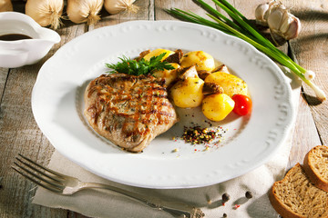 Pork Steak with Potato