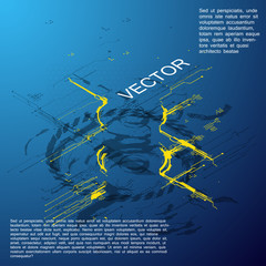 Abstract future touch user interface HUD