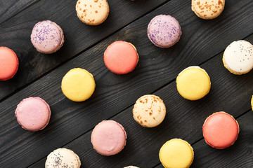 French delicious dessert macaroons