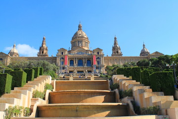 Fototapeta premium MNAC - Narodowe Muzeum Sztuki Katalonii, Barcelona