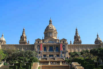 Fototapeta premium MNAC - Museu Nacional d'Art de Catalunya, Barcelone