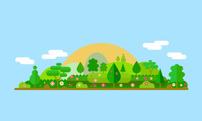 Fototapeta premium Spring On Island