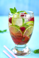 Raspberry lime lemonade.