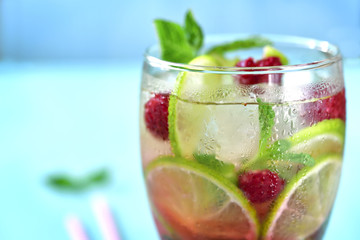 Raspberry lime lemonade.