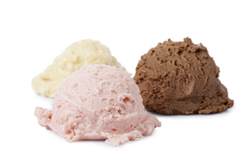 assorted ice cream flavors