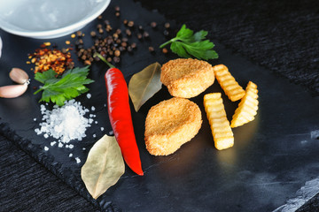 Nuggets and fries