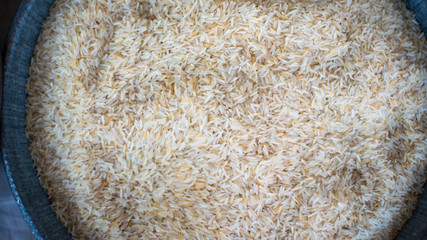 Close up indian rice