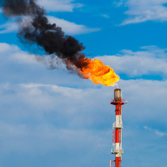 Refinery fire