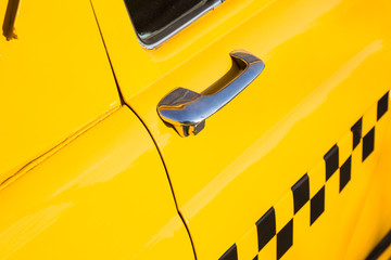 Vintage yellow taxi