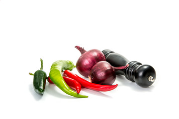 Jalapeno hot pepper onion 