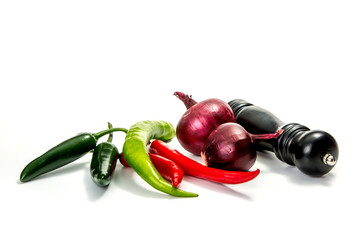 Jalapeno hot pepper onion 