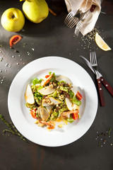 Grilled Shrimp and Pear Salad