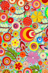 Spring background with flower blossom. Abstract background of flowers. Close up. Grunge acrylic painting on canvas, 3d, three, dimensional embossing and carving. Modern art, contemporary art.