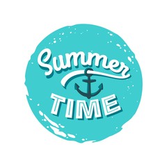 Summer time background. Vector design for print or web.
