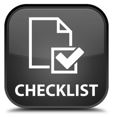 Checklist black square button