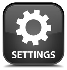Settings black square button