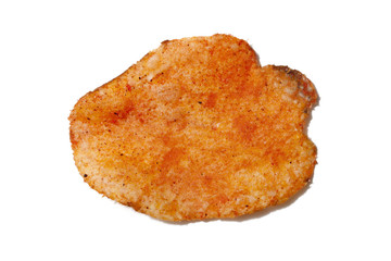 potato cheese chip close up