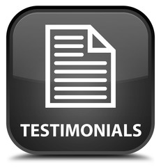 Testimonials (page icon) black square button