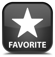 Obraz premium Favorite (star icon) black square button