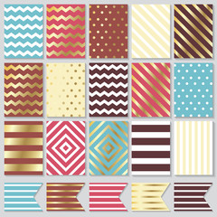 Set of creative cards design.