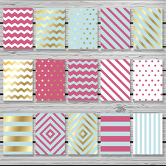 Set of creative cards design.