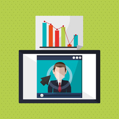 Business concept. Technology icon. communication concept