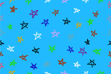 Seamless blue Background - Stars 