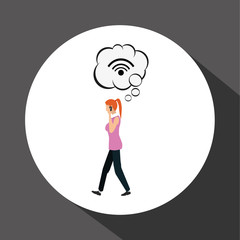 Technology design. social media icon. smartphone concept