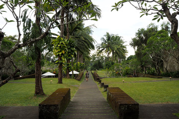 walk way in resort