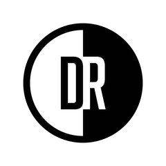 INITIAL CIRCLE HALF LOGO DR