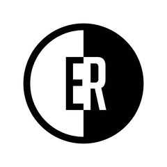 INITIAL CIRCLE HALF LOGO ER