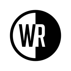 INITIAL CIRCLE HALF LOGO WR