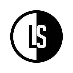 INITIAL CIRCLE HALF LOGO LS