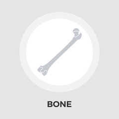 Bone flat icon.