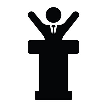 recommend clip art: speaker man Icon