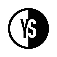 INITIAL CIRCLE HALF LOGO YS