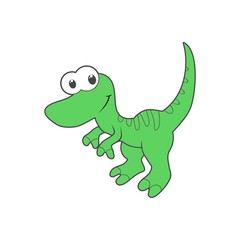 Obraz premium Cute Cartoon Dinosaur icon
