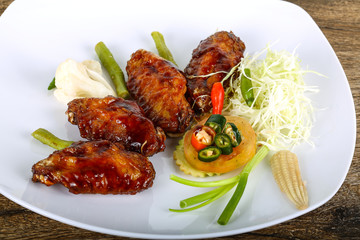 Teriyaki chicken wings