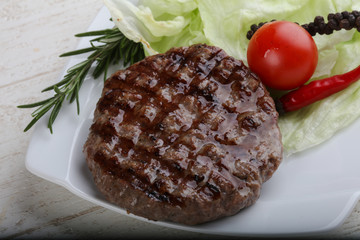 Grilled burger cutlet