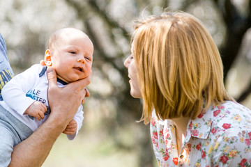 young mam with a child