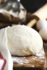 Fresh dough ready for baking