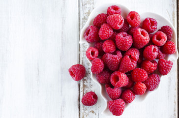 Fresh raspberries