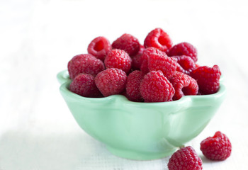 Fresh raspberries