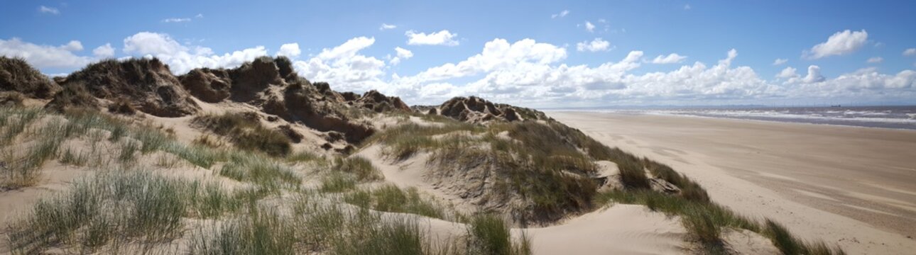 Sand beach in Formby, UK