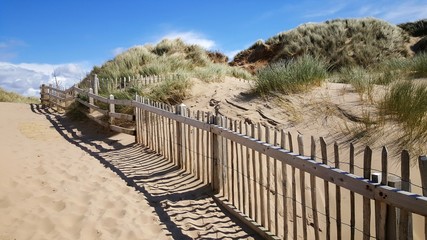 Sand beach in Formby, UK