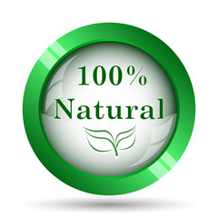 100 percent natural icon
